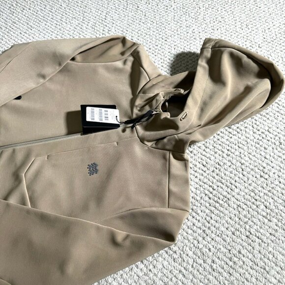Kolon Sport Men's Hooded Khaki Jacket - Picture 4 of 9